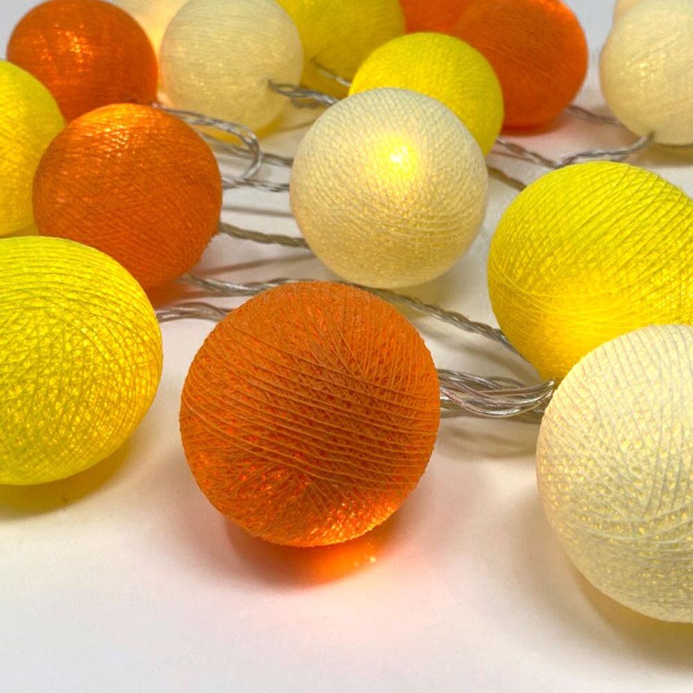 Ambient Balls 30 Lights Orange and Yellow