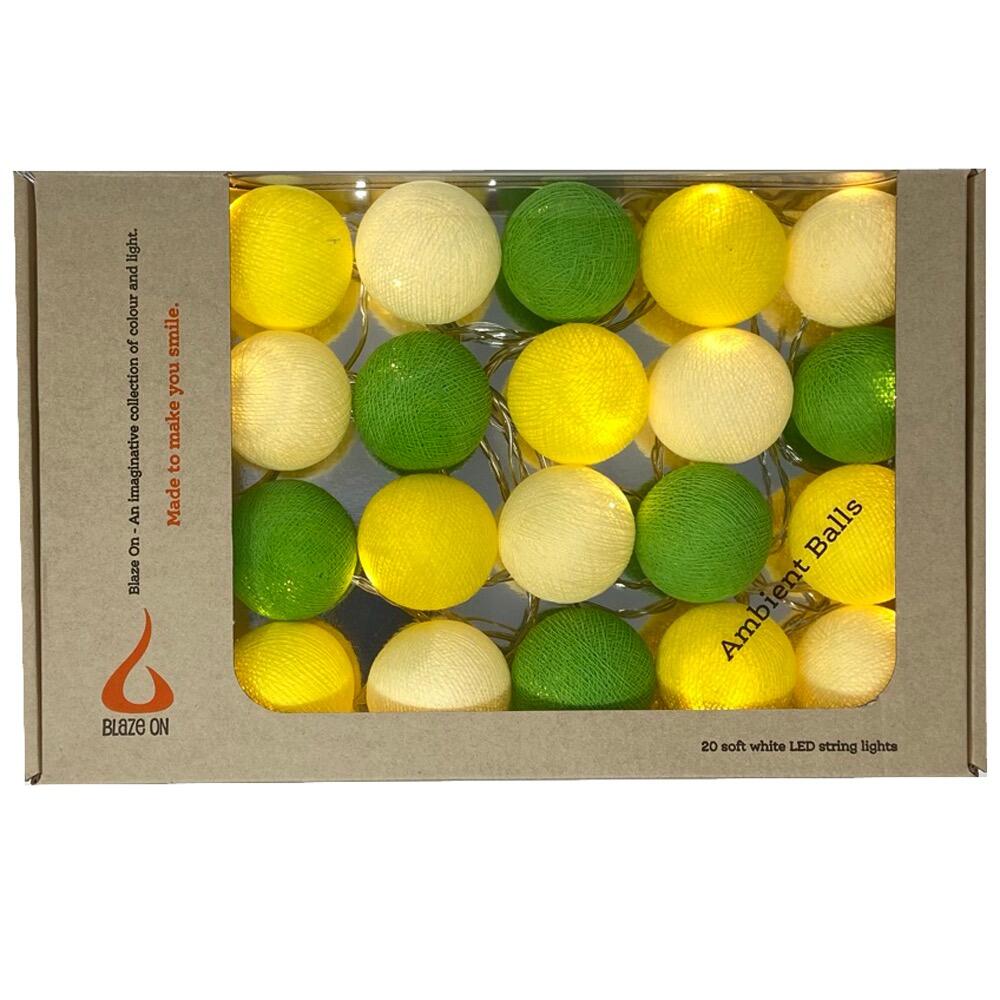 Ambient Balls 20 Lights Lemon Lime
