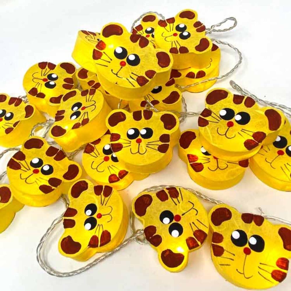 Grr Tiger – handcrafted tiger fairy lights by Blaze On, available in 10, 20 and 30 Lights
