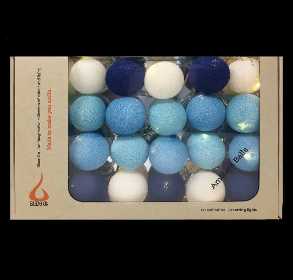 Ambient Balls 20 Lights Blue Tones