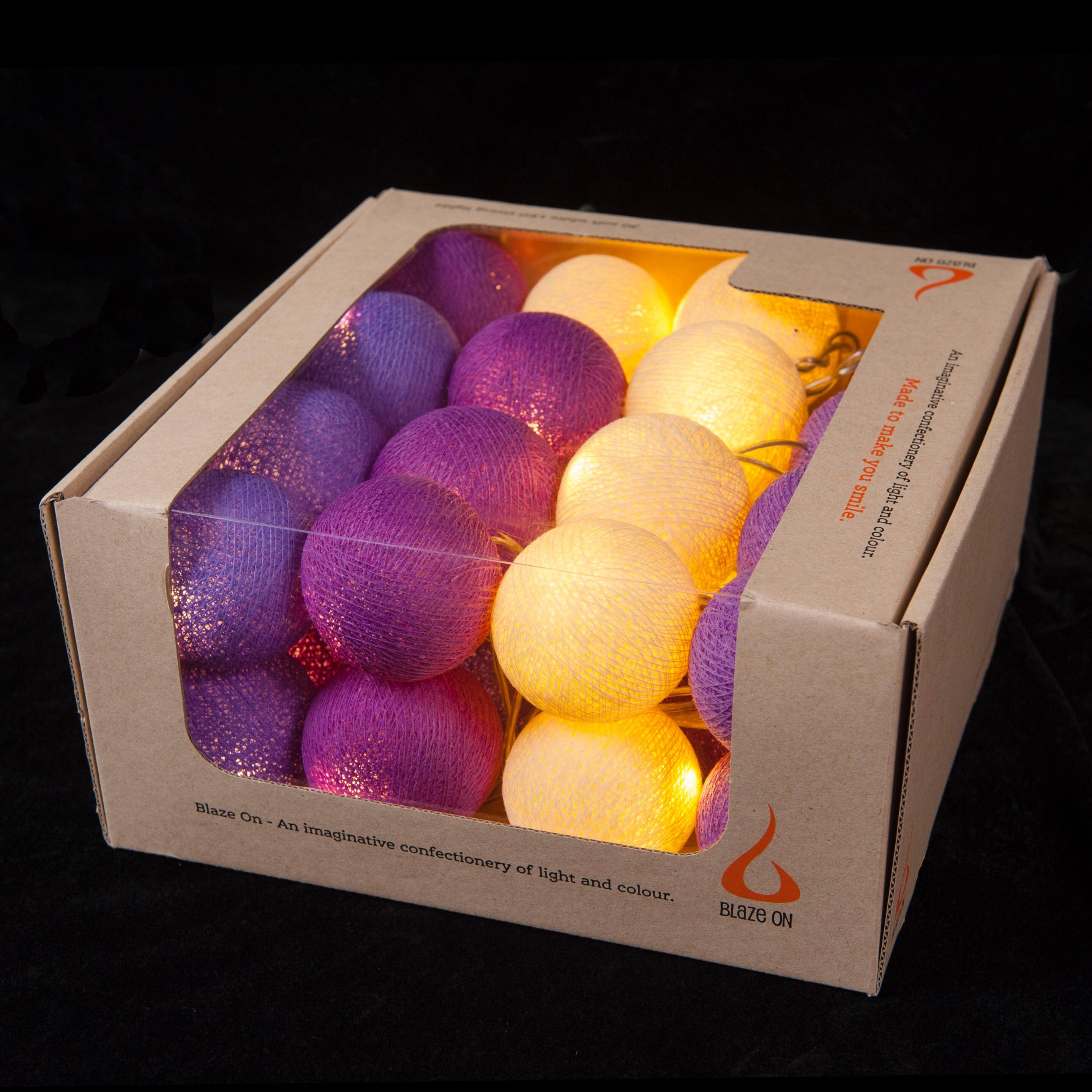 Ambient Balls 30 Lights Purple Tone