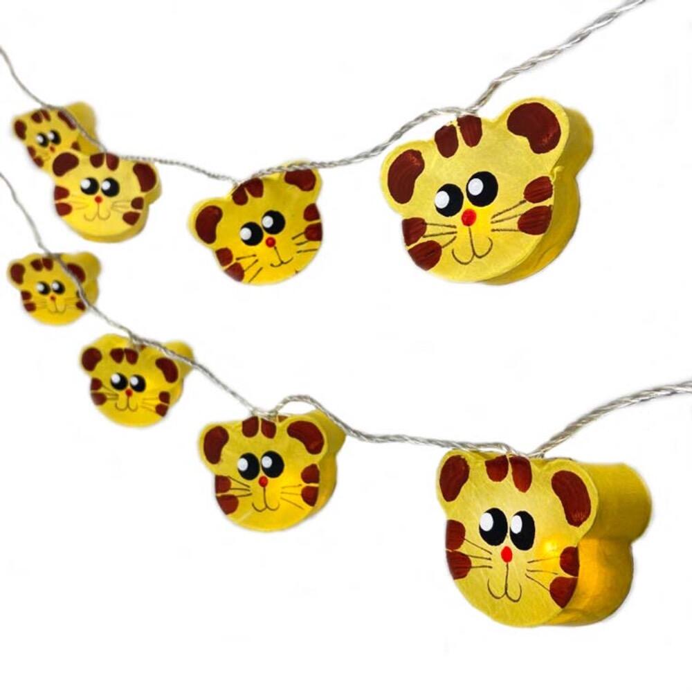Grr Tiger – handcrafted tiger fairy lights by Blaze On, available in 10, 20 and 30 Lights