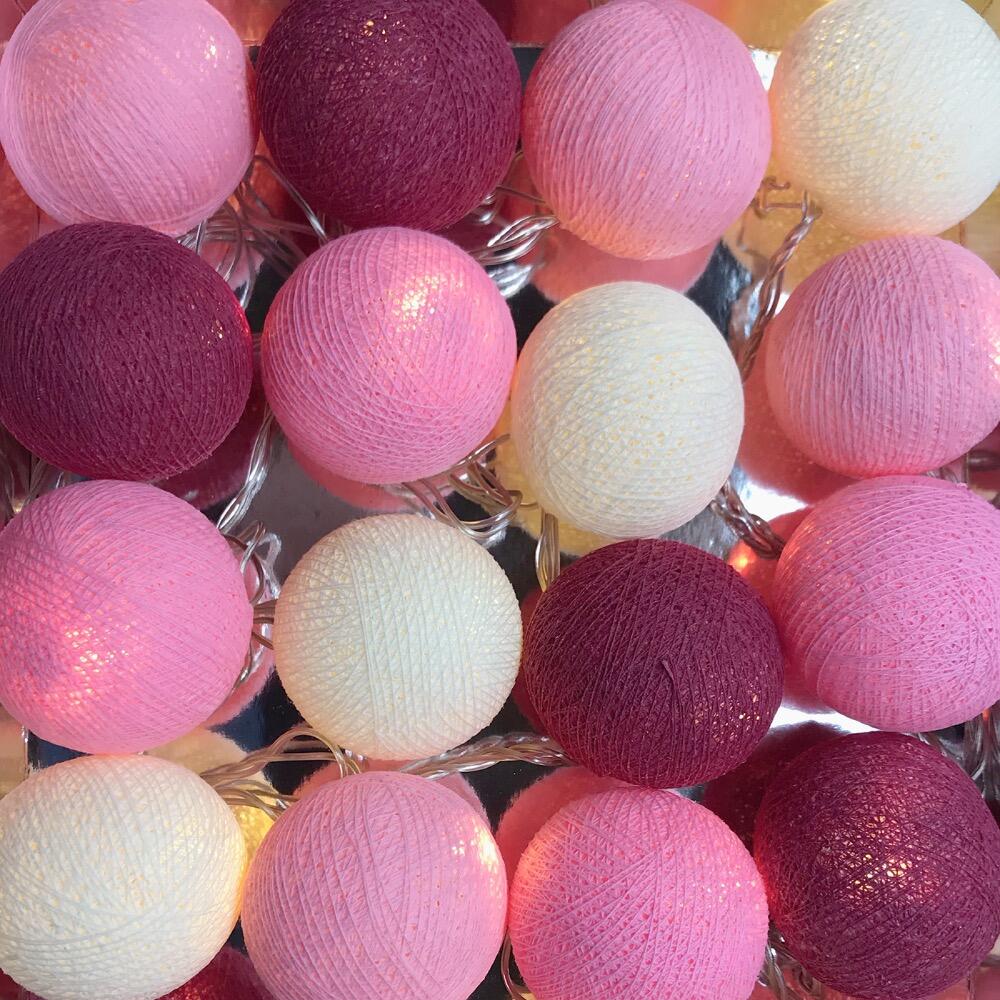 Ambient Balls 30 Lights Pink Tones