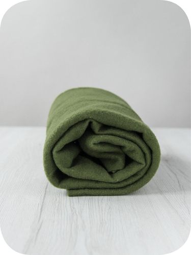 Premium Ivy merino wool prefelt in a classic evergreen shade, approx A4 size, imported from the DHG dyehouse in Italy.