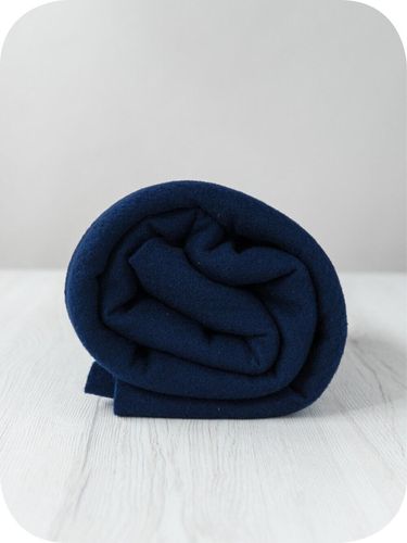 Premium Tuareg merino wool prefelt in a rich indigo-navy shade, approx A4 size, imported from the DHG dyehouse in Italy.