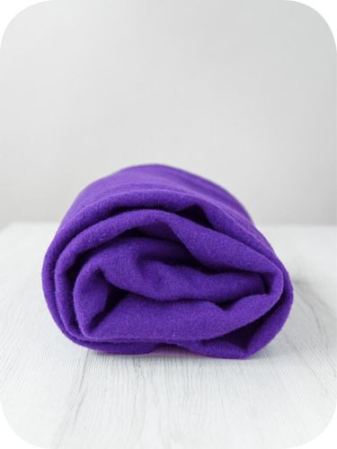Premium Theatre merino wool prefelt in a rich, dramatic purple shade, approx A4 size, imported from the DHG dyehouse in Italy.