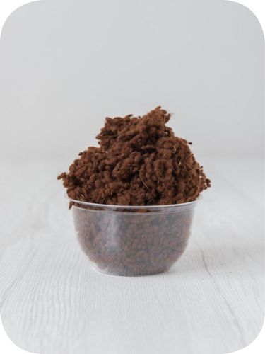 brown wool nepps in a 5g portion for adding texture to felting and spinning projects