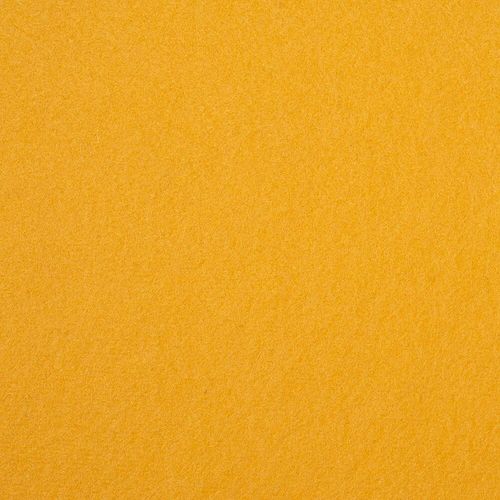 High-quality 30% wool and 70% viscose handicraft felt sheet in Fiesta Yellow, featuring a soft, professional matt finish and vibrant pigment.