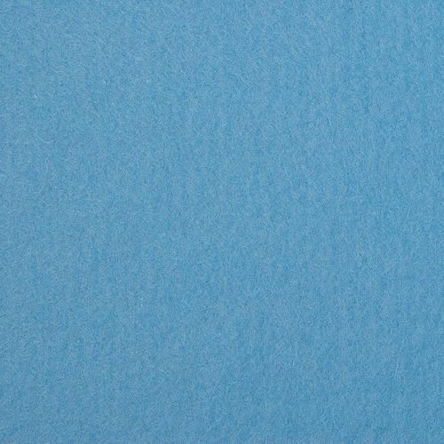 High-quality Light Blue craft felt featuring a smooth, uniform wool-viscose blend texture in a delicate sky-blue shade.