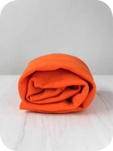 Premium Orange merino wool prefelt in a vivid citrus shade, approx A4 size, imported from the DHG dyehouse in Italy.