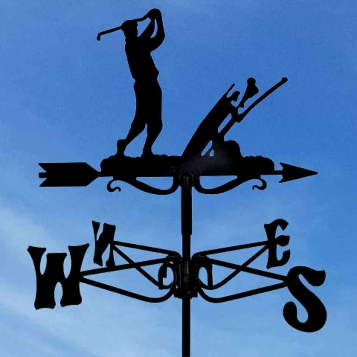 Golfer mini weathervane