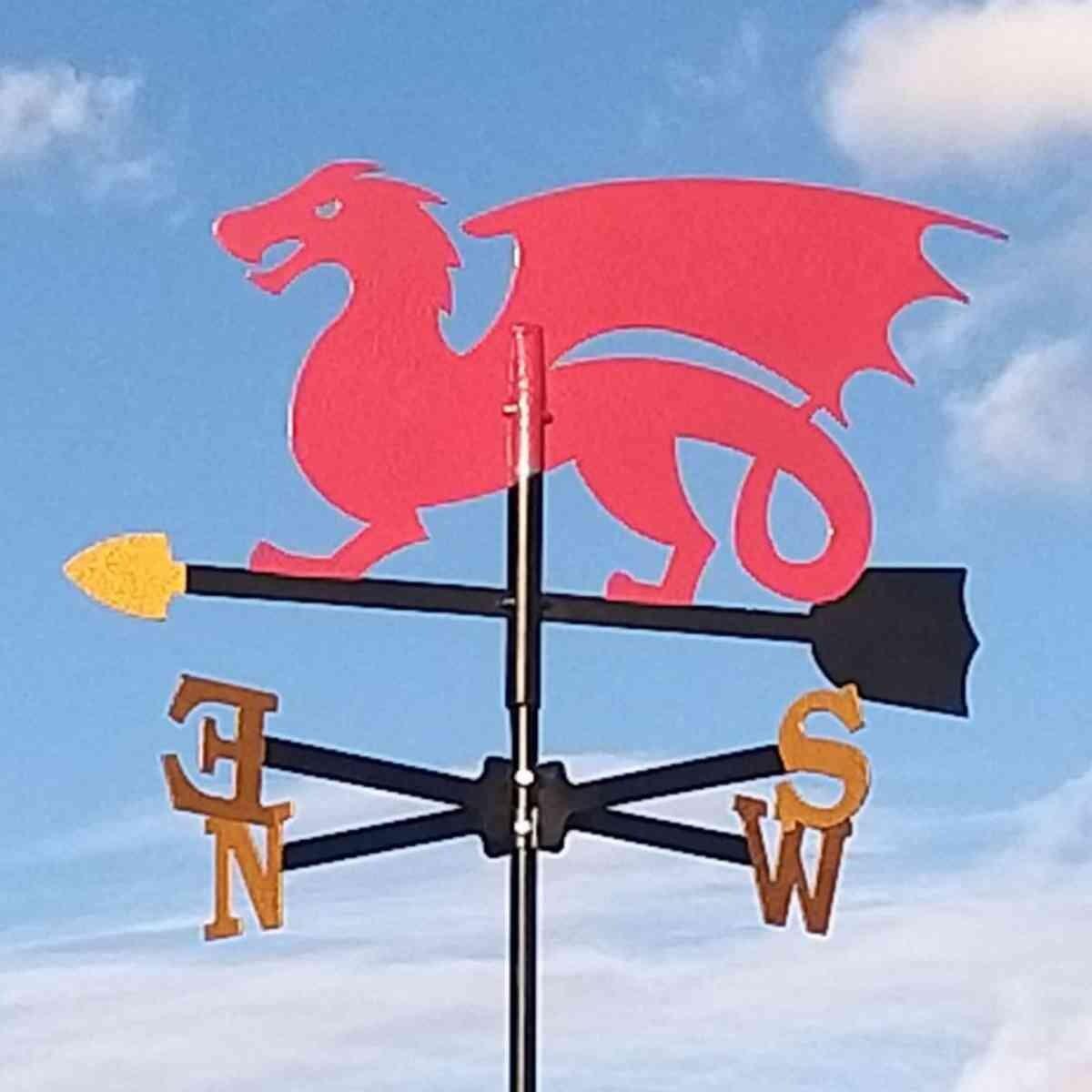 Medium red dragon weathervane