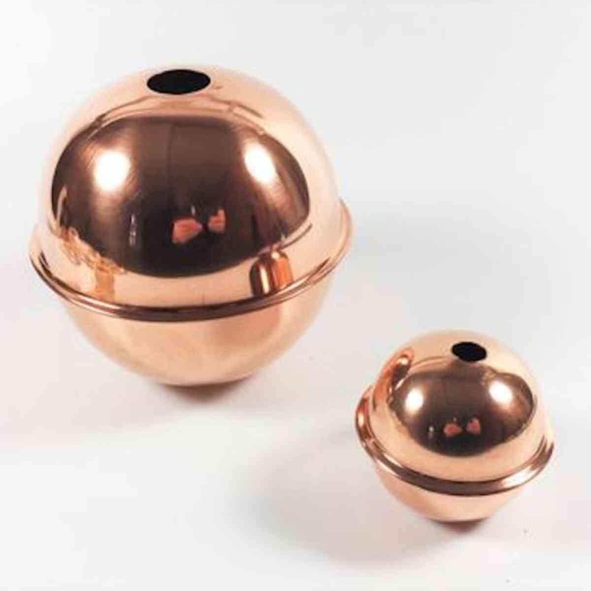 Copper globe set (large copper weathervanes only)