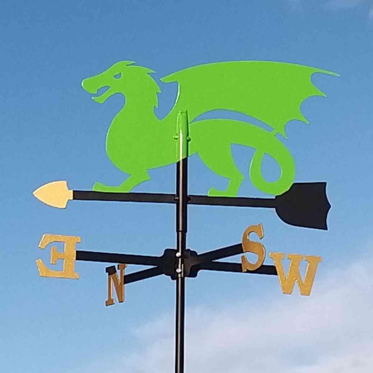 Medium green dragon weathervane
