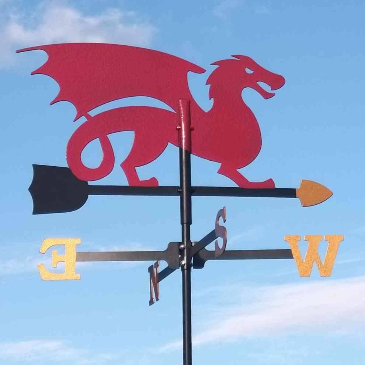 Medium red dragon weathervane