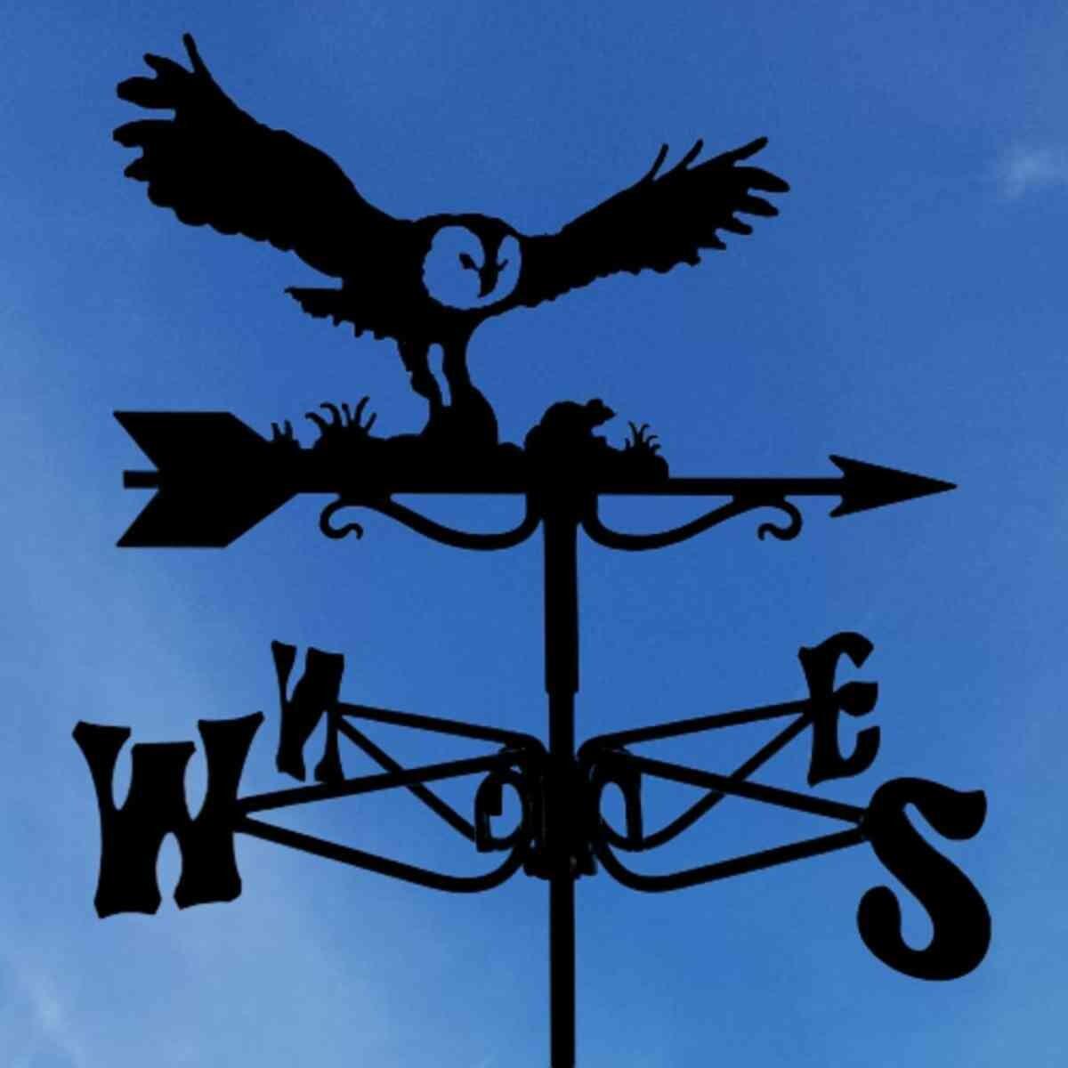Owl and mouse mini weathervane
