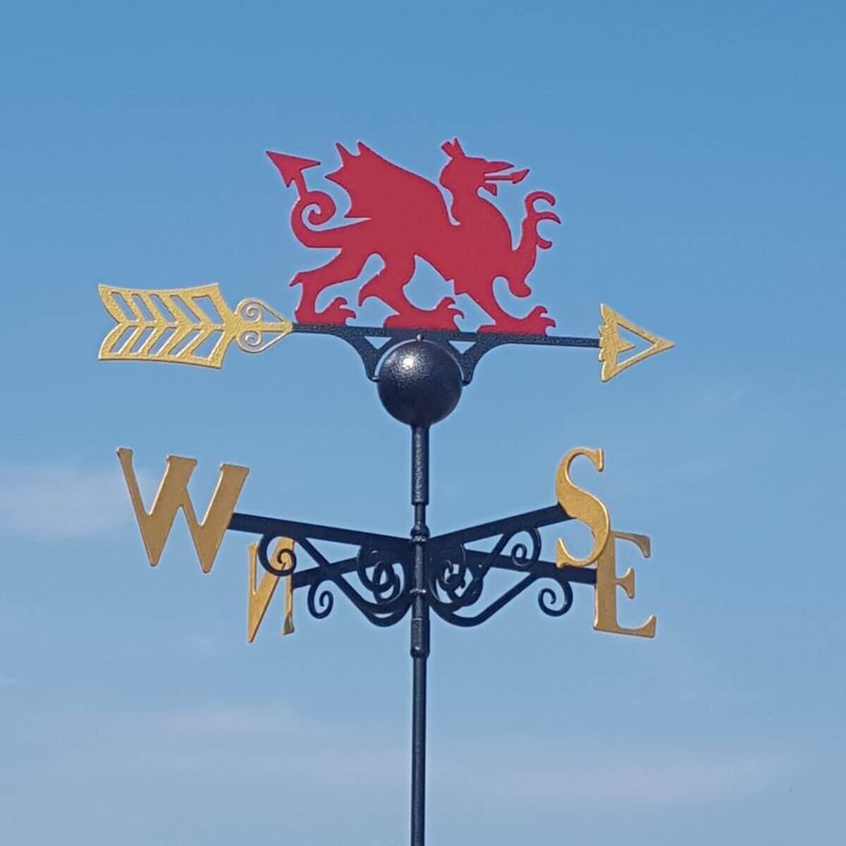 Welsh red dragon weathervane
