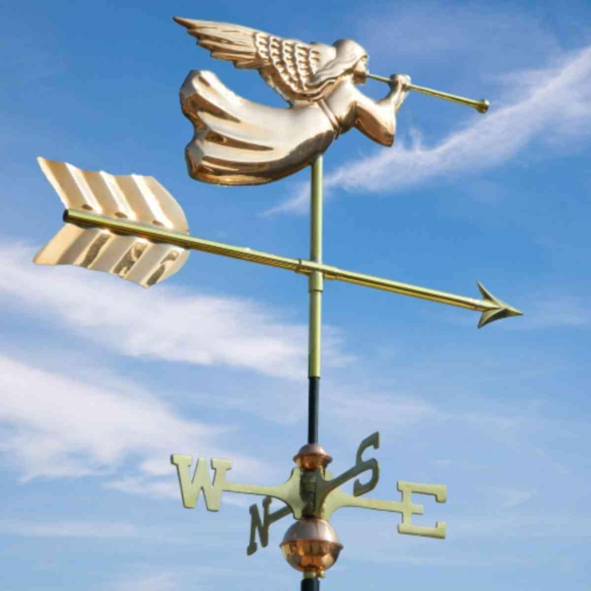 Medium copper angel weathervane