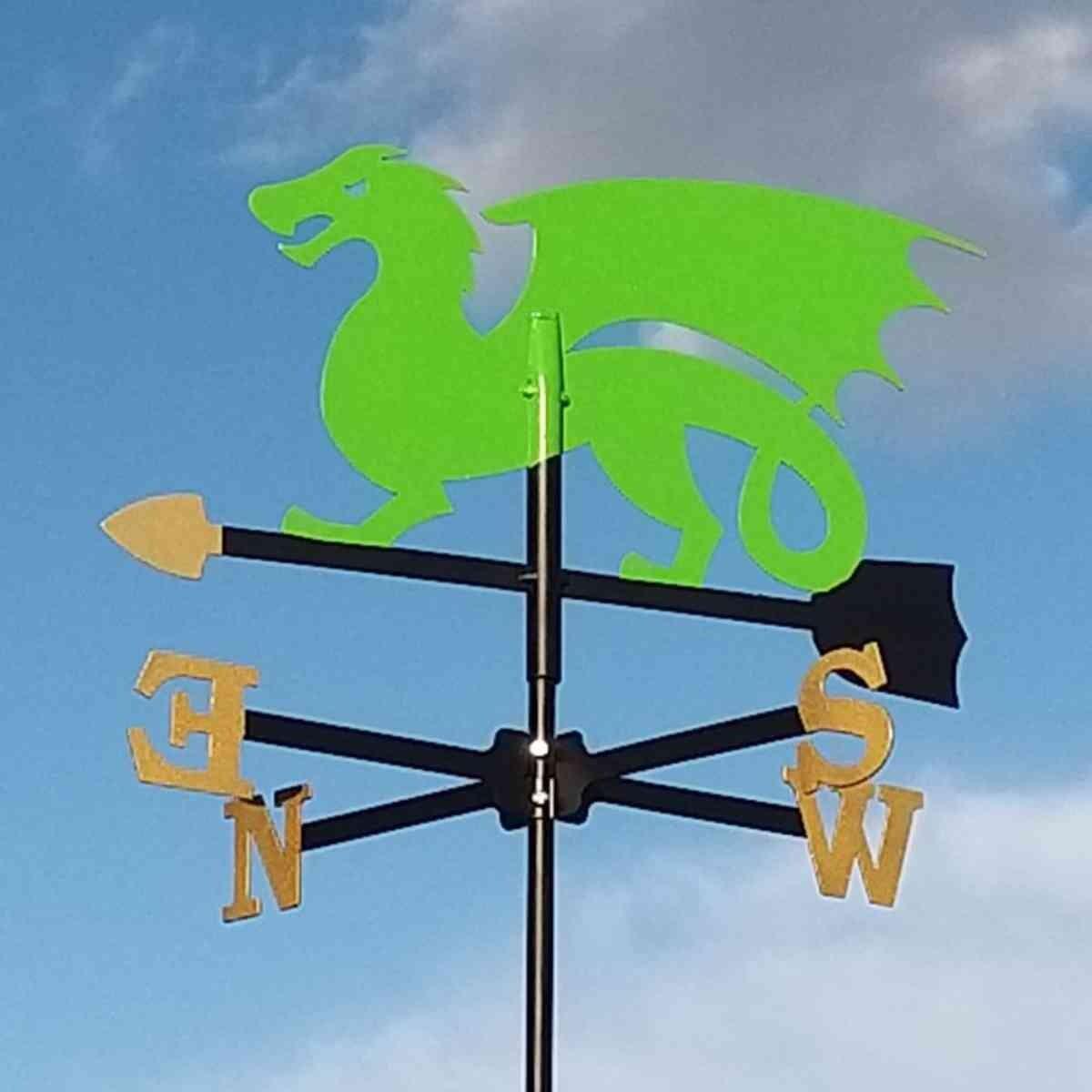 Medium green dragon weathervane