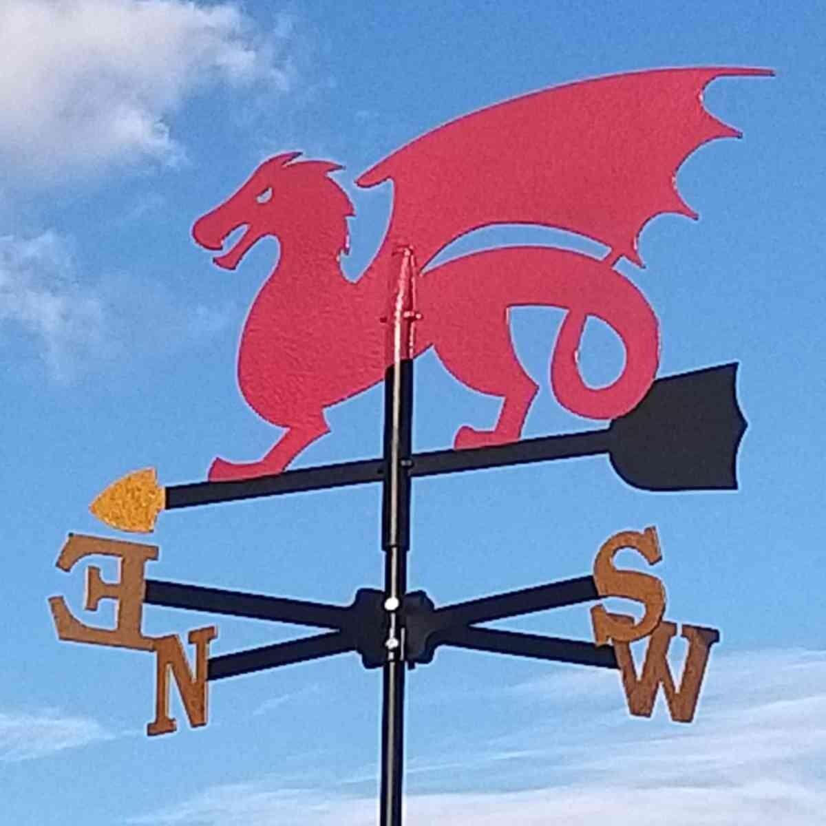 Medium red dragon weathervane