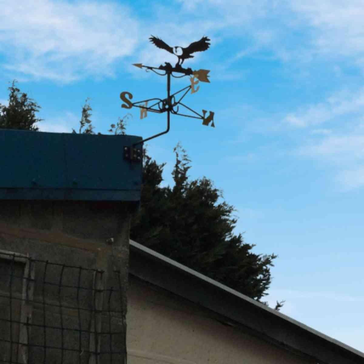 Owl and mouse mini weathervane