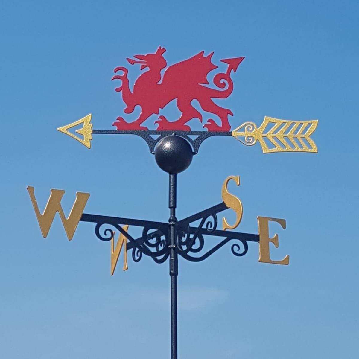 Welsh red dragon weathervane