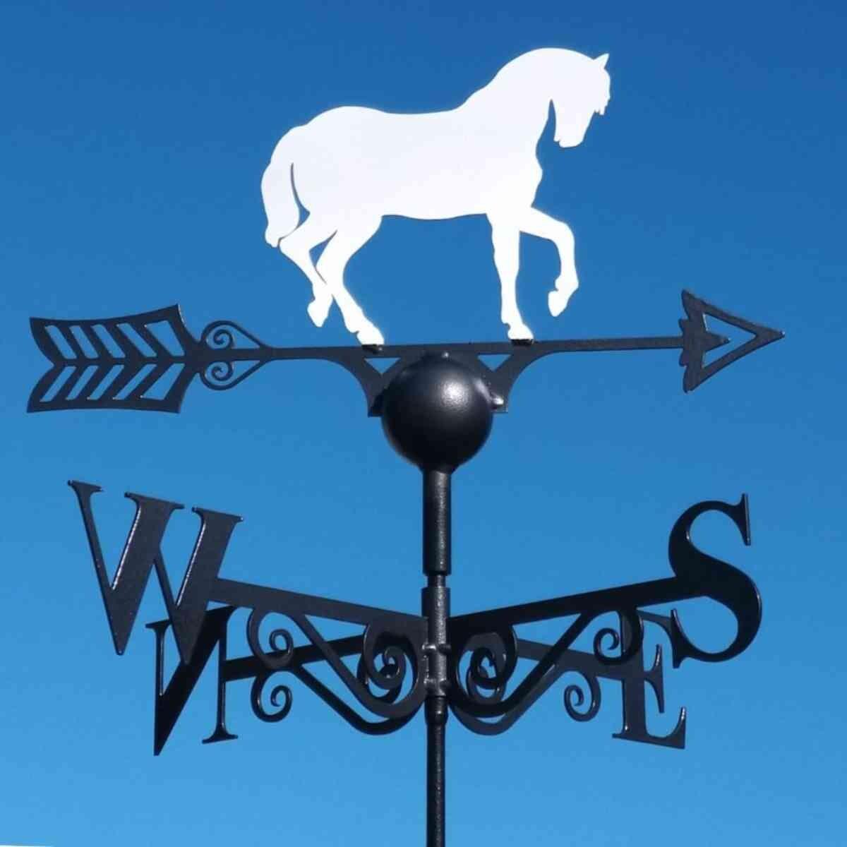 White horse weathervane