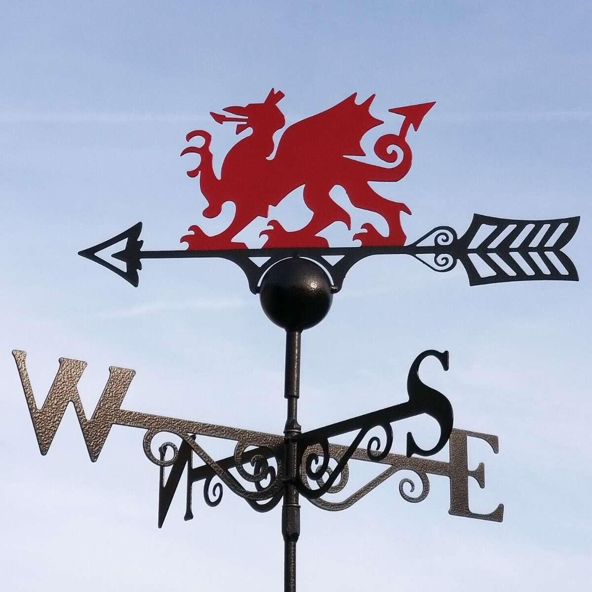 Welsh red dragon weathervane