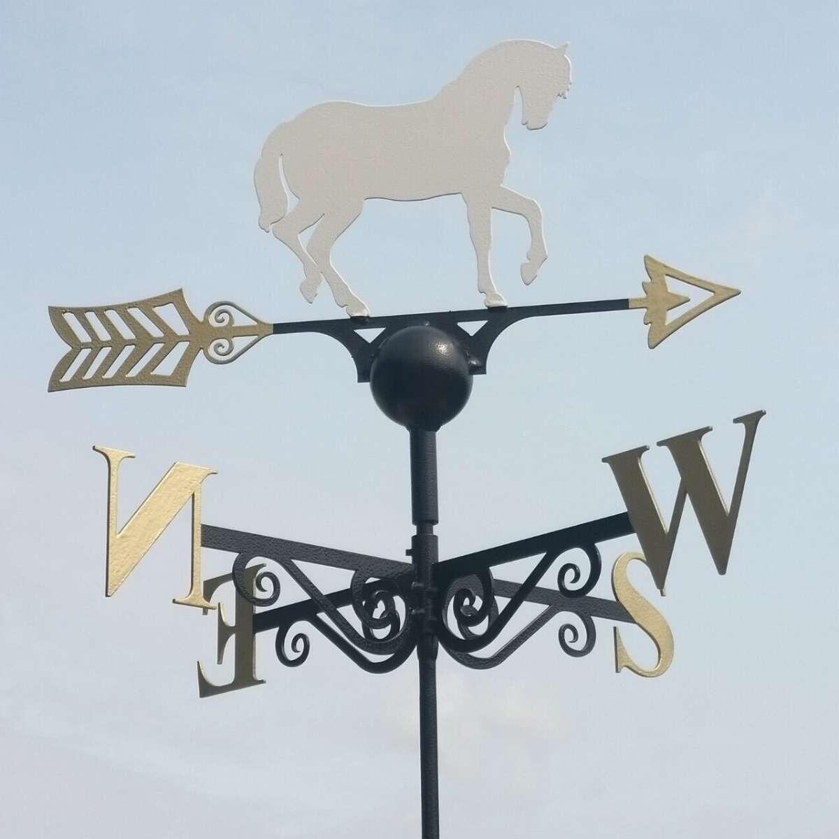 White horse weathervane