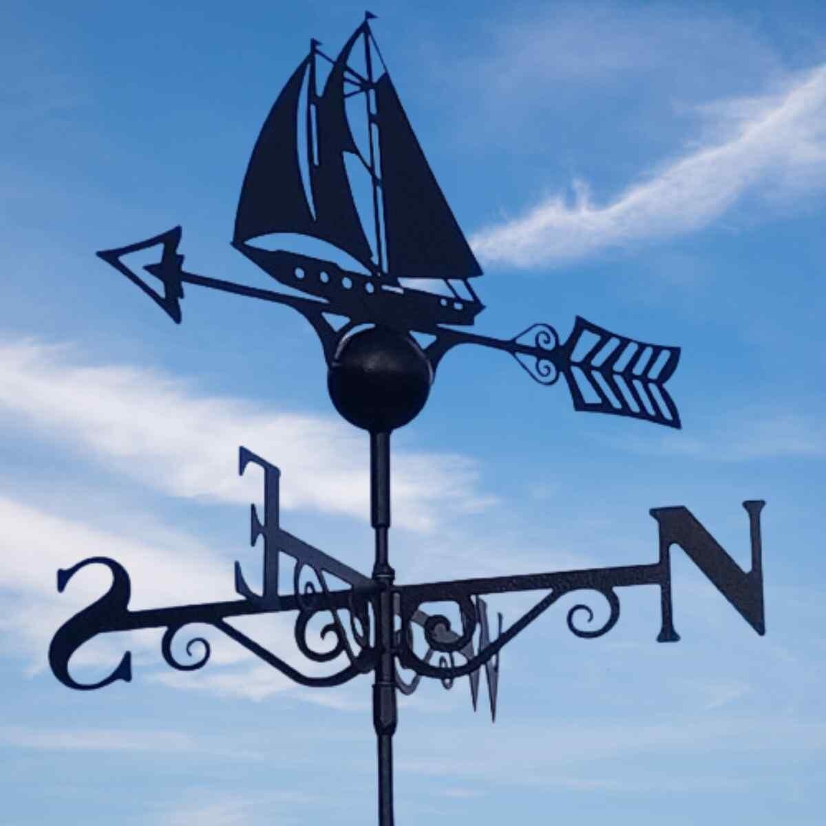 Sailboat weathervane