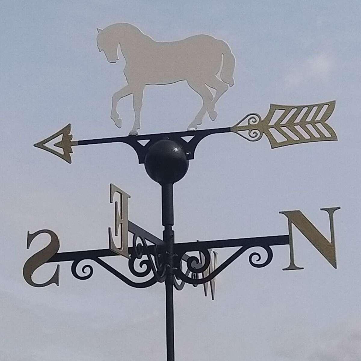 White horse weathervane