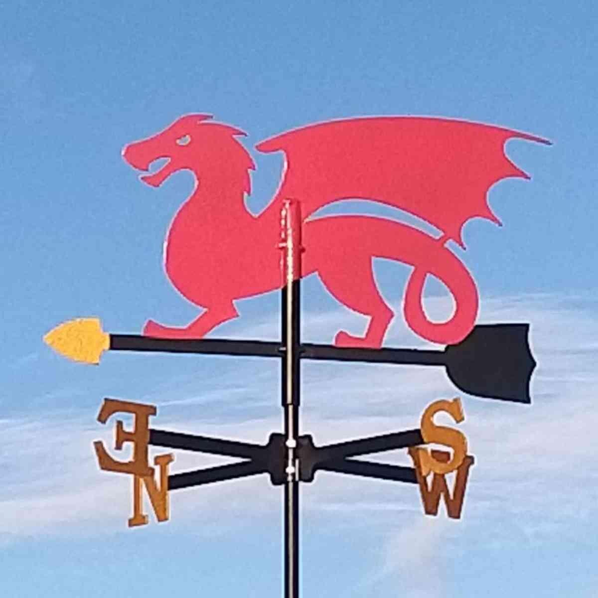Medium red dragon weathervane