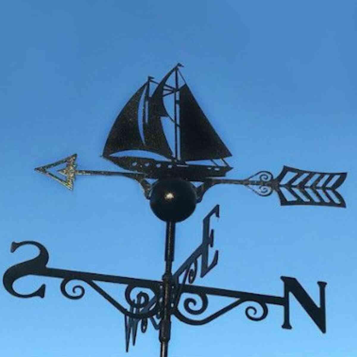 Sailboat weathervane