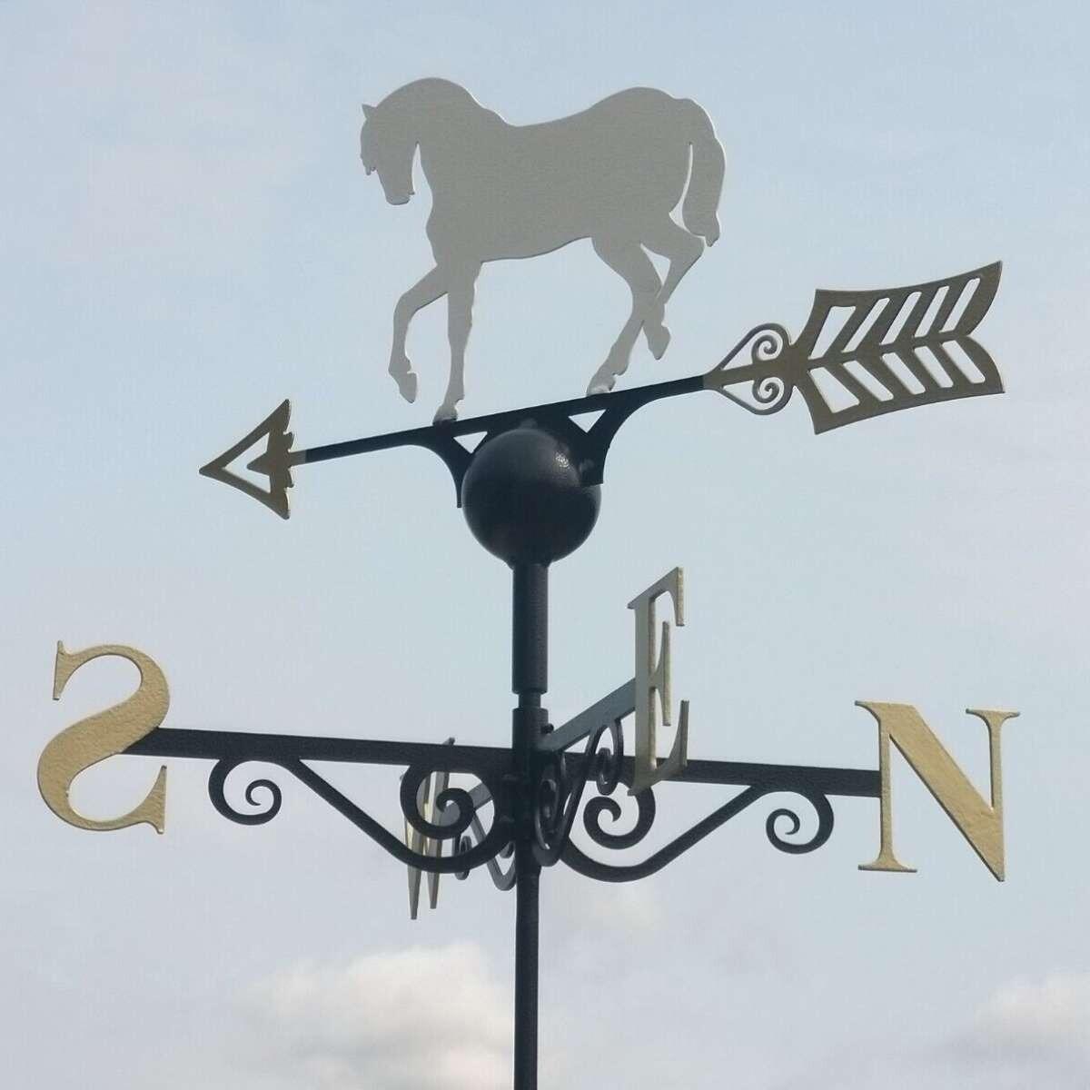 White horse weathervane