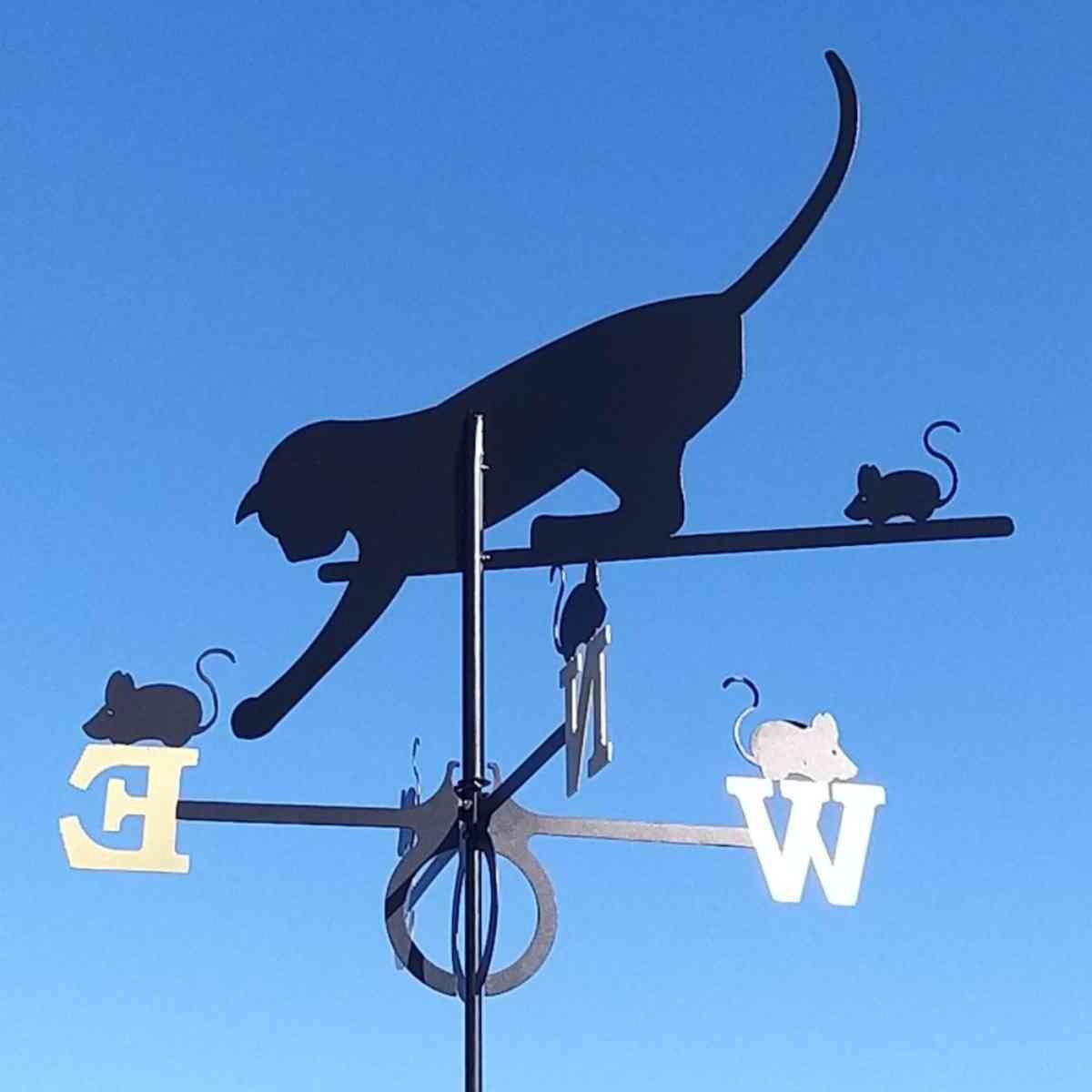 Large cat weathervane