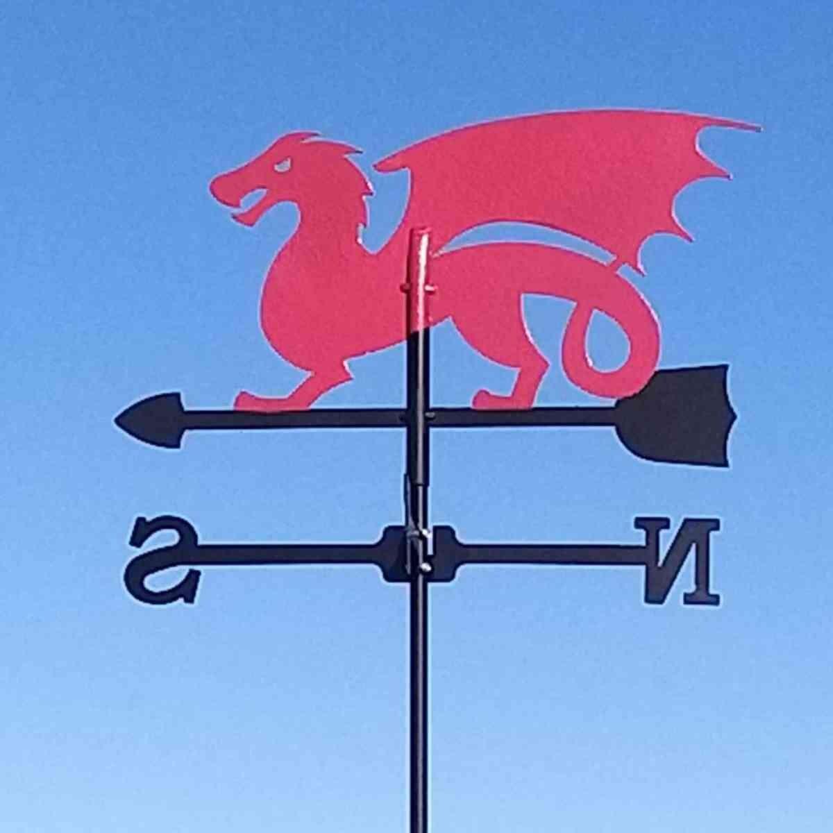 Medium red dragon weathervane