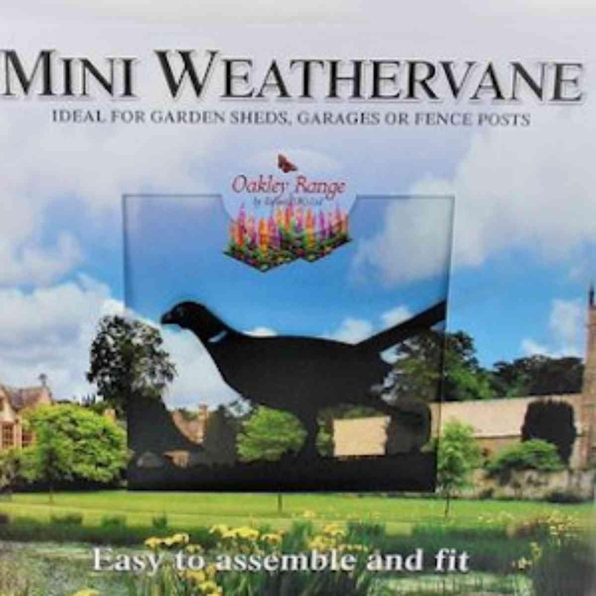 Pheasant and partridge mini weathervane