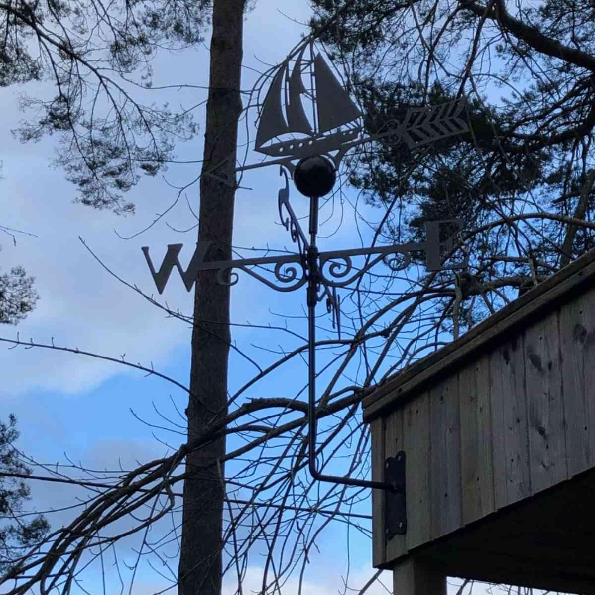 Sailboat weathervane