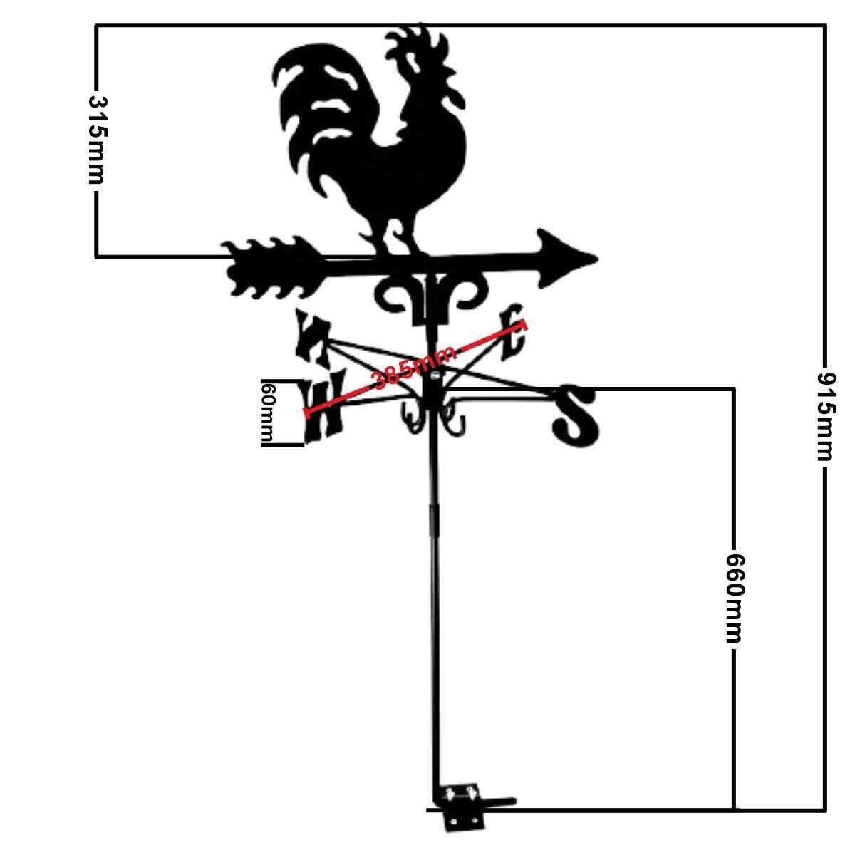 Cockerel traditional weathervane
