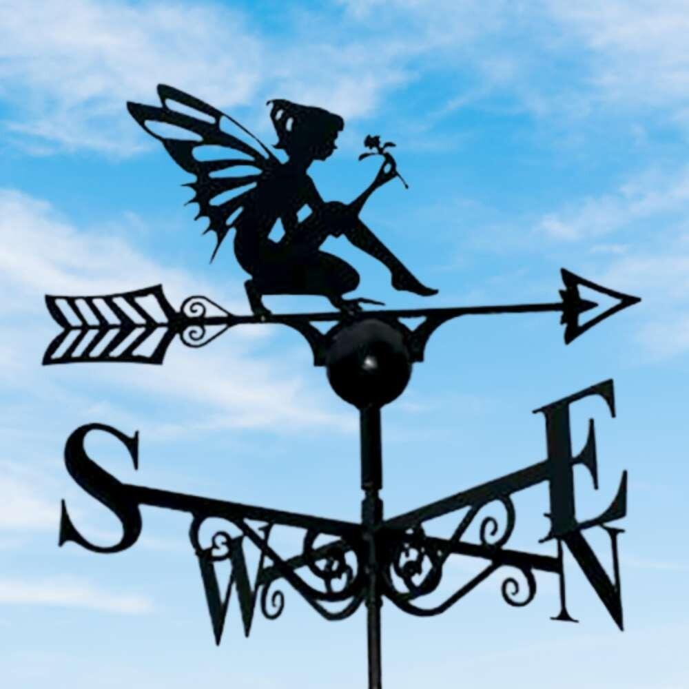Fairy weathervane on a ridge tile finial fitting with multiple angle options