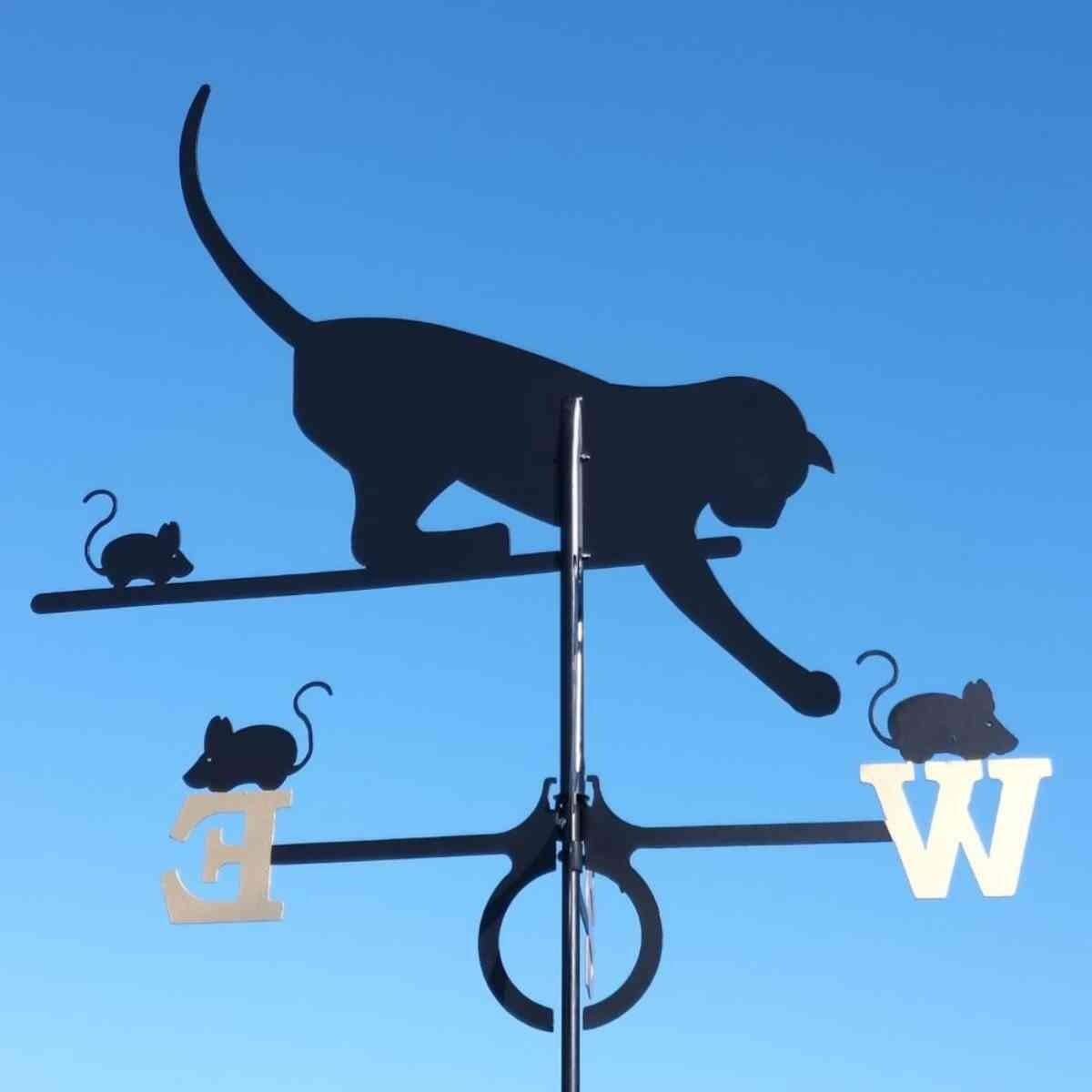Large cat weathervane