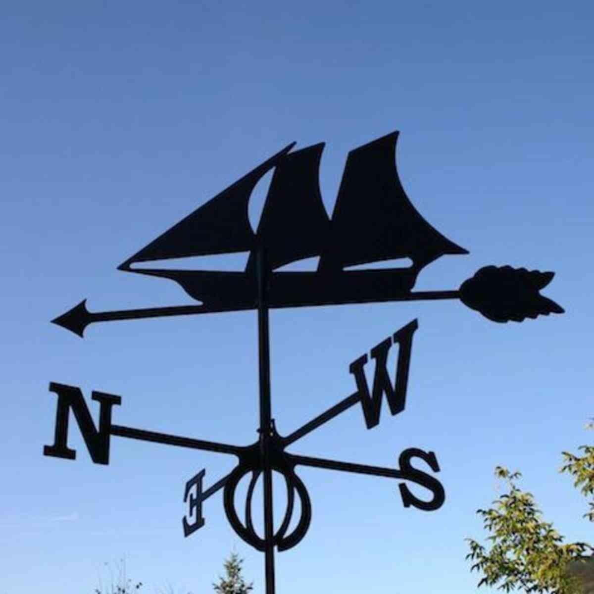 Large schooner weathervane