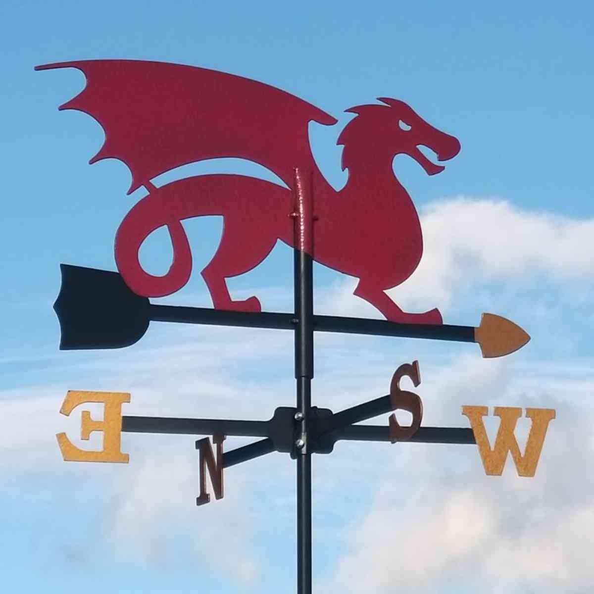 Medium red dragon weathervane