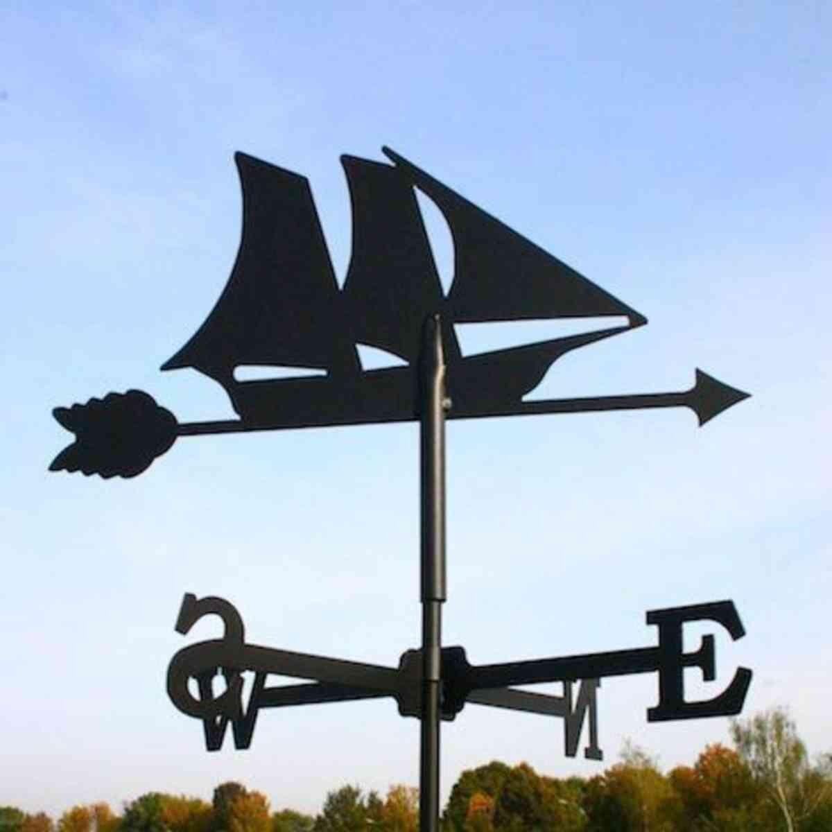 Medium schooner weathervane