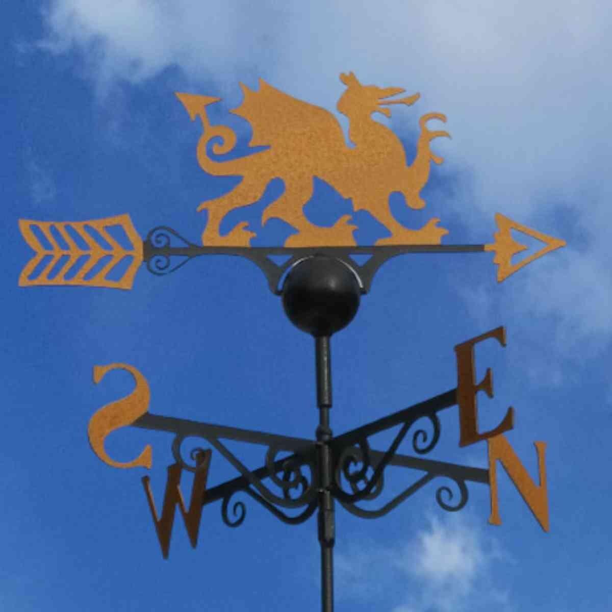 Welsh gold dragon weathervane