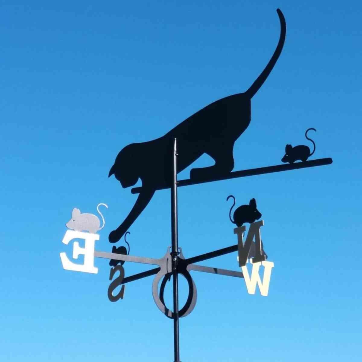 Large cat weathervane