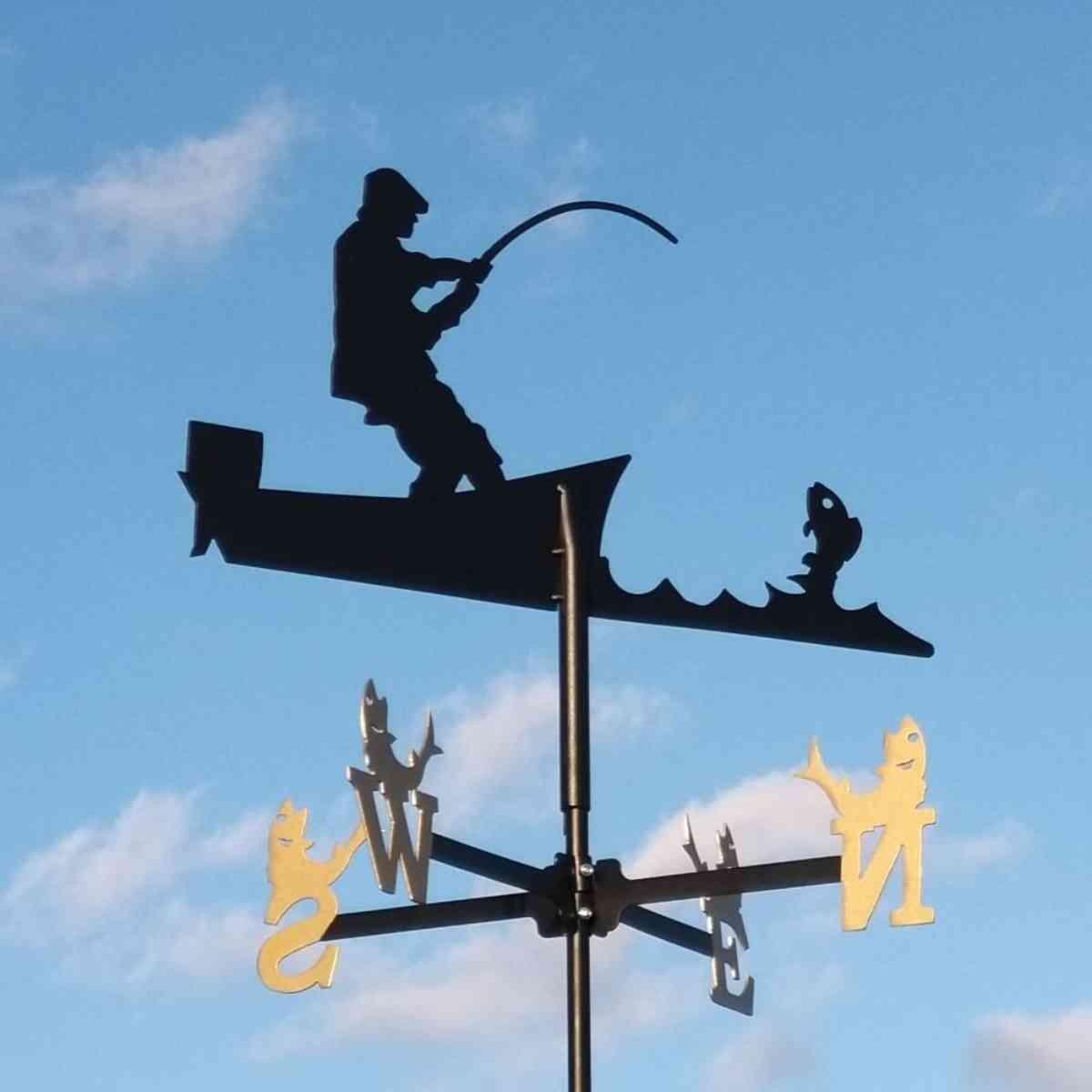 Medium angler weathervane