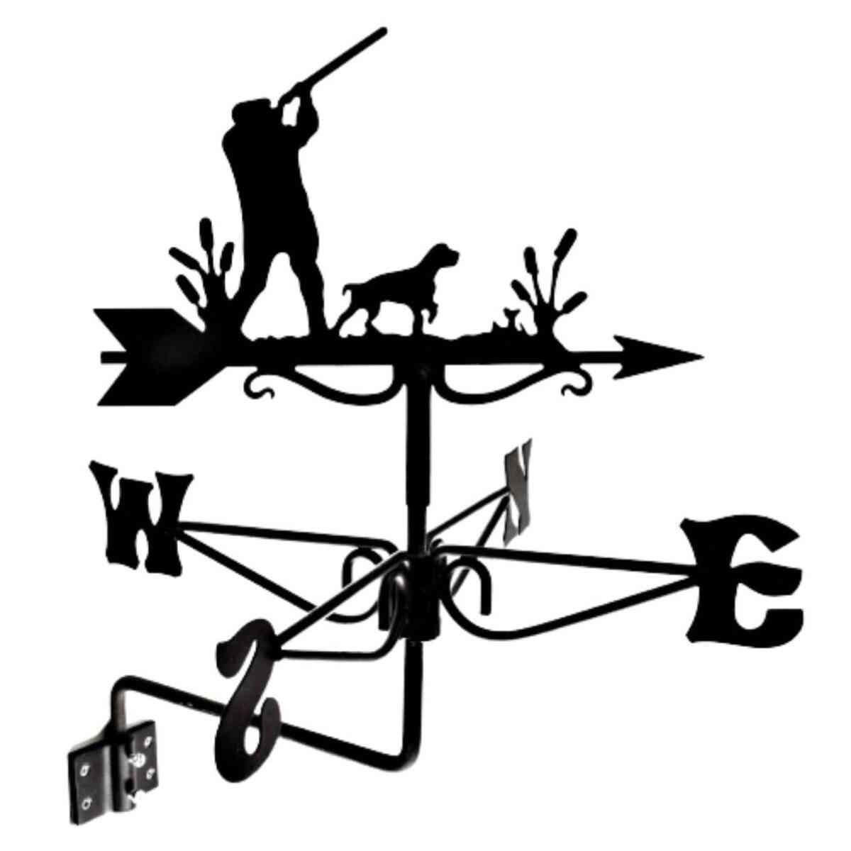 Man with shotgun mini weathervane