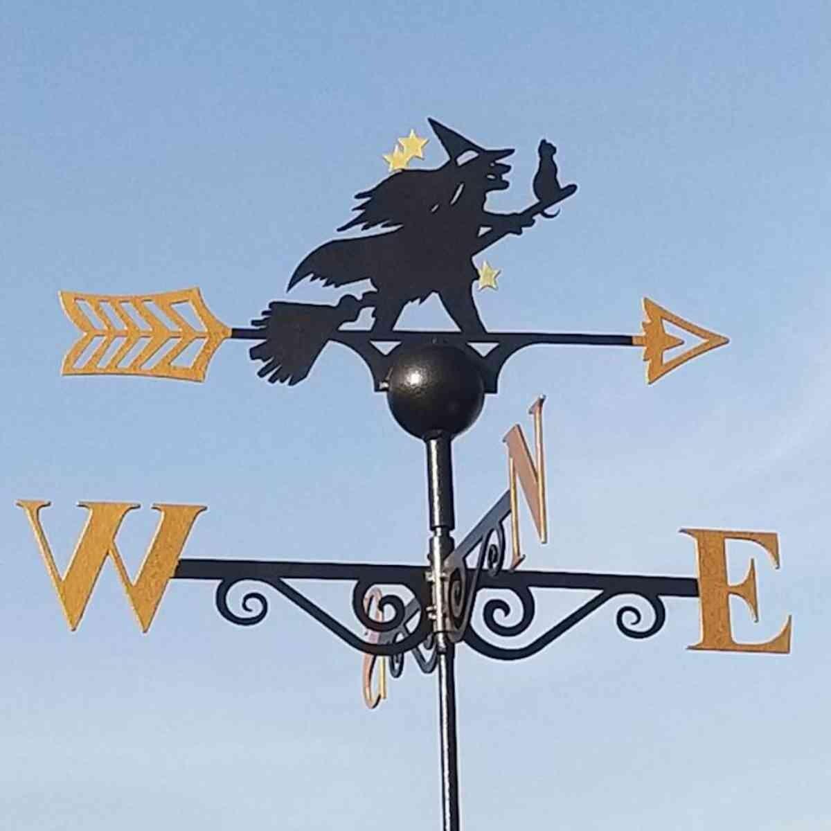 Witch weathervane
