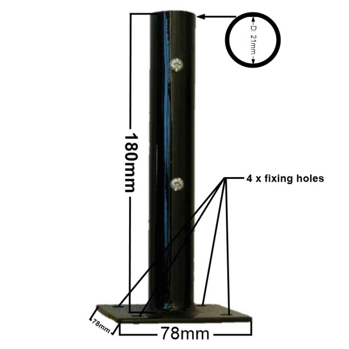 Post bracket (large copper weathervanes only)